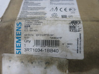 NEW Siemens 3RT1034-1BB40 Sirius Motor Contactor 24V Coil 25HP @ 460V (DW6209-2)