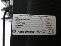 NEW Allen Bradley 1497A-A10-M8-3-N 750VA Control Transformer 208/277/80 - 95/115 (DW6207-1)
