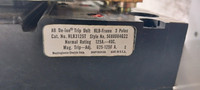 Allen Bradley 2100 Centerline 125A Breaker 19" MCC Feeder Bucket 125 Amp (BJ0797-1)