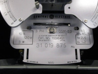 General Electric 700X64G1 2 Stator Watthour Meter DSM-63 Relay GE 3 PH Watt 3P (EBI2056-1)