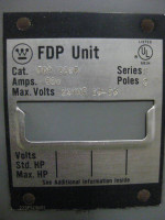 Westinghouse Panelboard Switch FDP-226R 600 Amp FDP226R 2P 2 Pole (EBI5243-2)