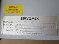 Servomex Series 2010 Controller 2500A1FM2 20 mA 115V Monitor (EBI3621-1)