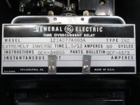 General Electric 12IAC77A803A Very Inverse Time Overcurrent Relay IAC GE 1.2/12A (EBI2026-5)
