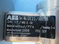 ABB NEW COPA-XE Flowmeter PFA 240171502/X001 210000293273 DN 15 DE23 Transmitter (EBI0108-2)