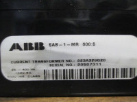 ABB SAB-1-MR Current Transformer Ratio 600:5 A 600V 10kV 923A329G20 SAB1MR CT (EBI0118-22)