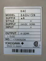 Yokogawa DA04 DAC DA04-5N DA045N H70806234 PLC Module DA 04 DAC (EBI5403-1)