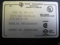 TI/Siemens 500-5114A Base Controller w/RS485 Texas Instruments 500-5114-A RS-485 (EBI4819-4)