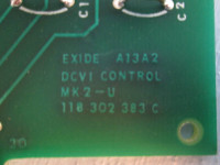 Exide 118 302 383 C DCVI Control MK2-U PLC 101072371 Rev D Module Board (EBI1263-1)