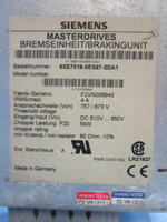 Siemens 6SE7018-0ES87-2DA1 DC MasterDrives Braking Unit SimoVert Drive 6SE7018 (NP0466-1)