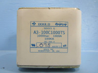 Gould Shawmut A3-100C1000TS 1000A/1000VAC Amp-trap Fuse Series Q 100kA A3100C (NP0580-52)