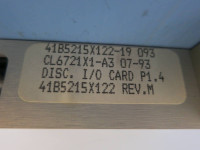 Fisher-Rosemount CL6721X1-A3 Discrete I/O Card 11B7596X062 Chip P1.4 41B5215X122 (PM1011-42)