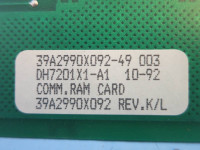 Fisher-Rosemount DH7201X1-A1 Common RAM Card w 11B6438X022 Chip 39A2990X092 PLC (PM1033-1)