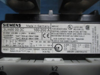 Siemens 3UA66 00-3C Motor Starter Overload Relay 160 - 250 Amp 600V 250A (TK0572-2)