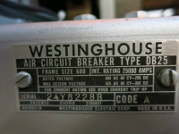 Rebuilt Westinghouse DB25 600 Amp Breaker w MicroVersa Trip Unit M/O DB-25 600A (PM1332-6)