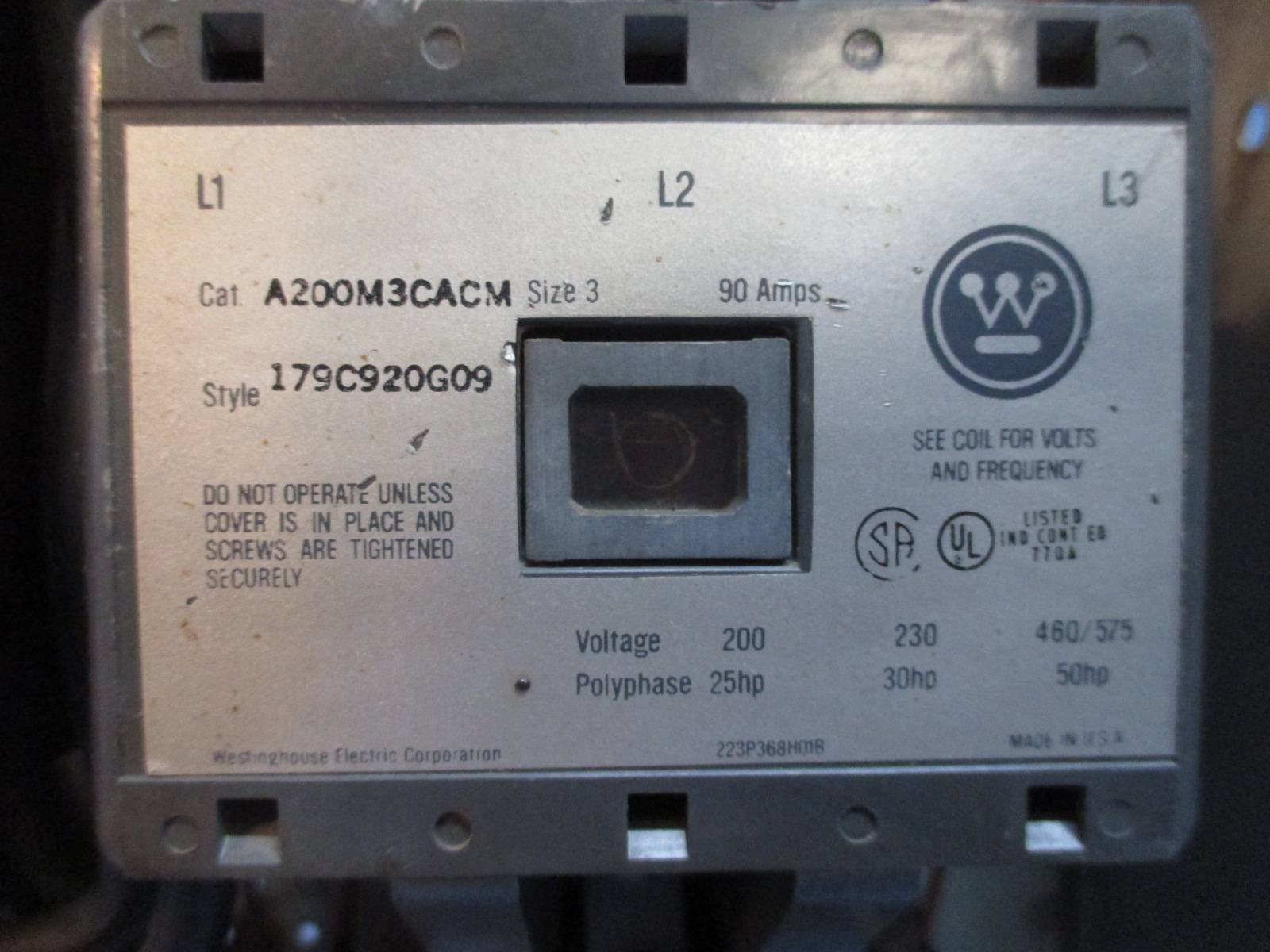 Benna di avviamento Westinghouse MCC