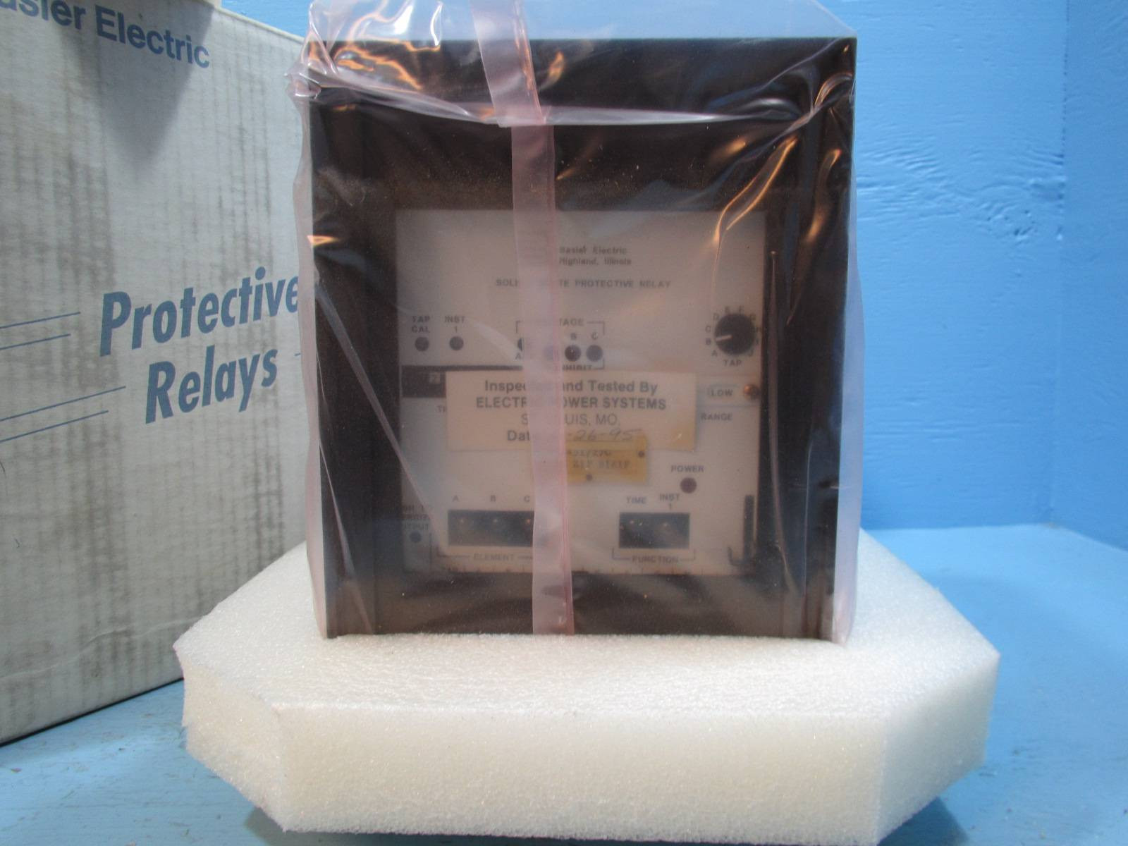 NEW Basler Electric BE151/27C Time Overcurrent A1EZ1PB1E1F Relay