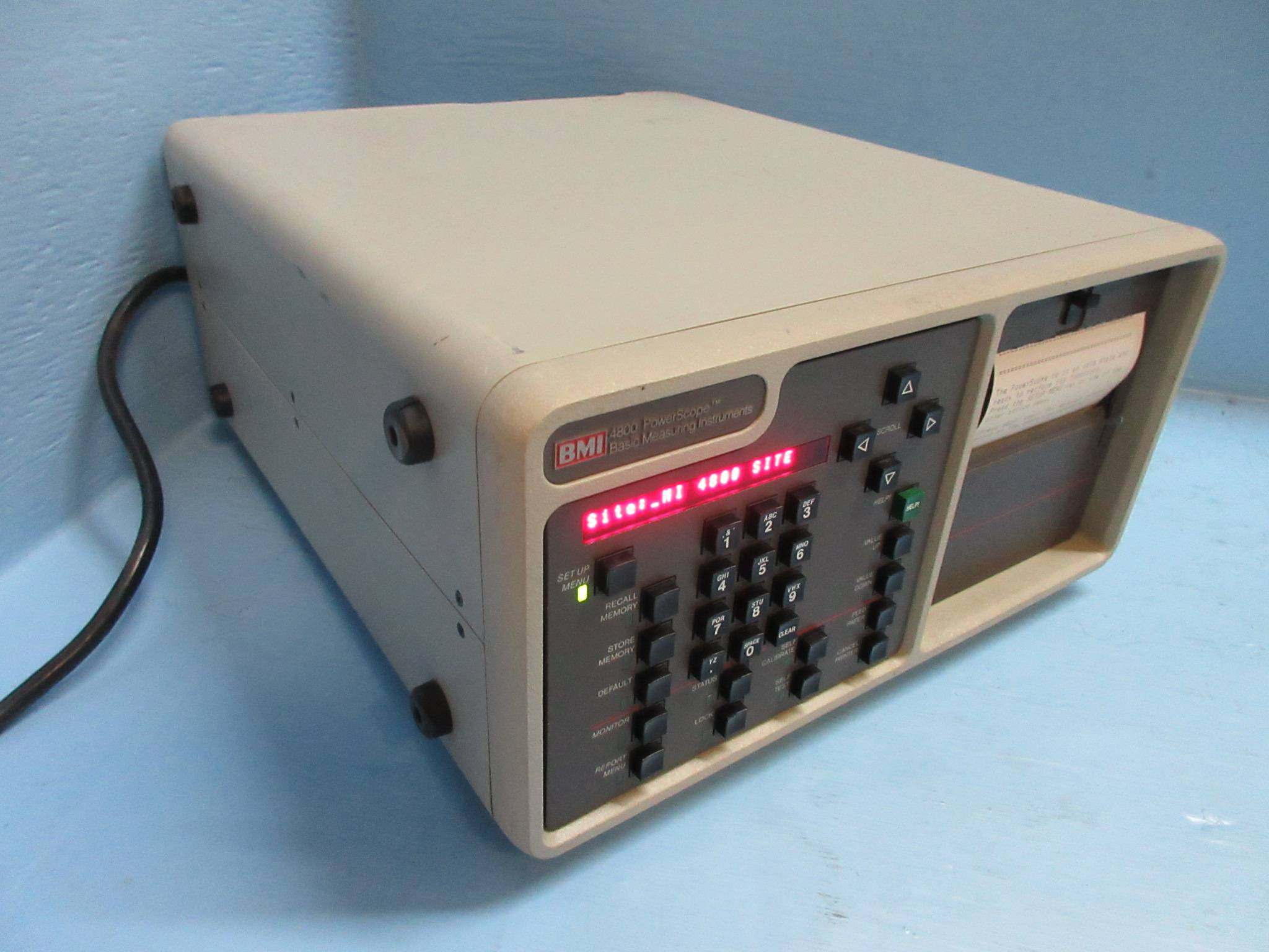 BMI PowerScope Series 4800 Model S-002 Disturbance Monitor Basic ...