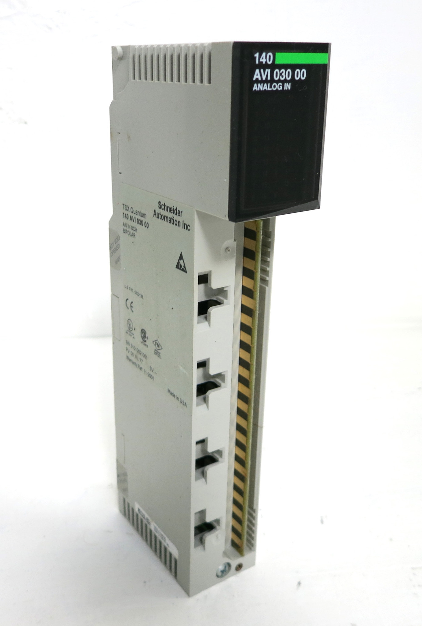 Schneider 140AVI03000 Analog Input 8Ch Bipolar TSX Quantum PLC 140