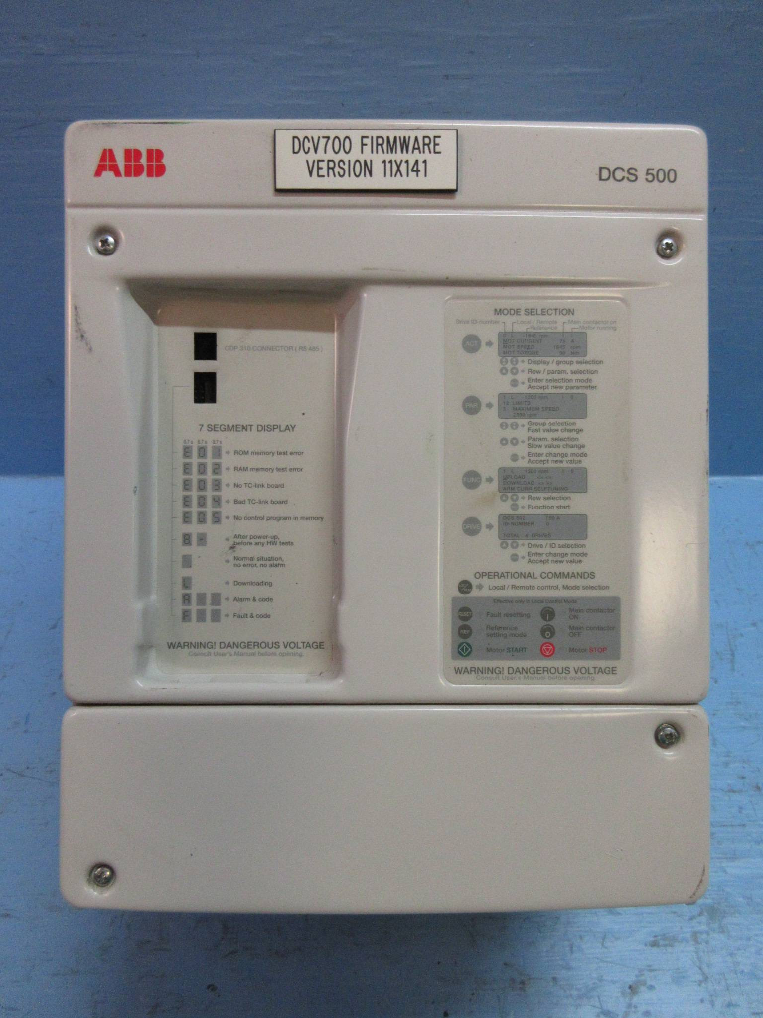 ABB DCS 500 Thyristor Power Converter DCS502-0025-51-2100000 21