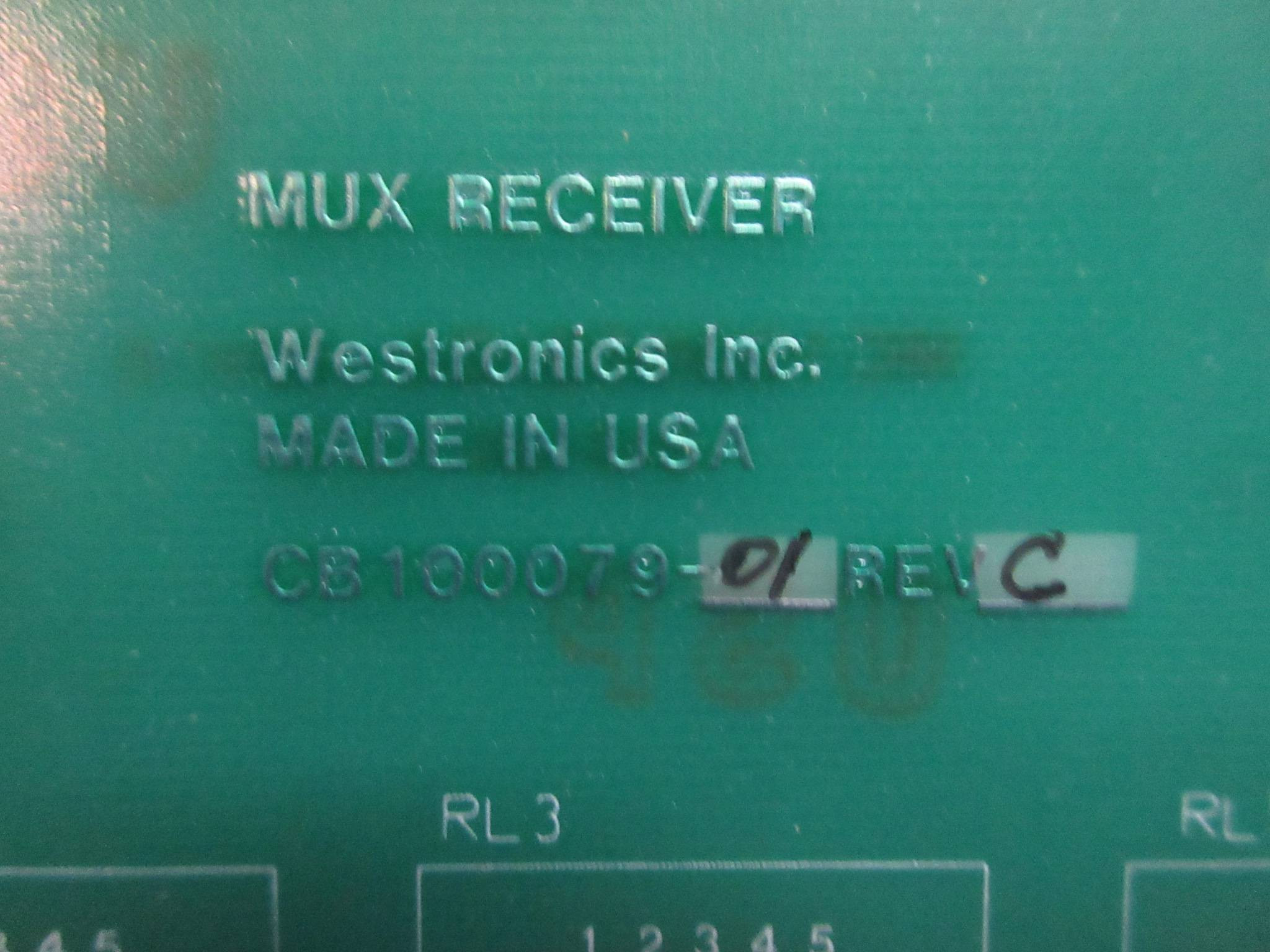 Tracor Westronics CB-100079-01 Rev. C Mux Receiver Board CB10007901 PLC ...