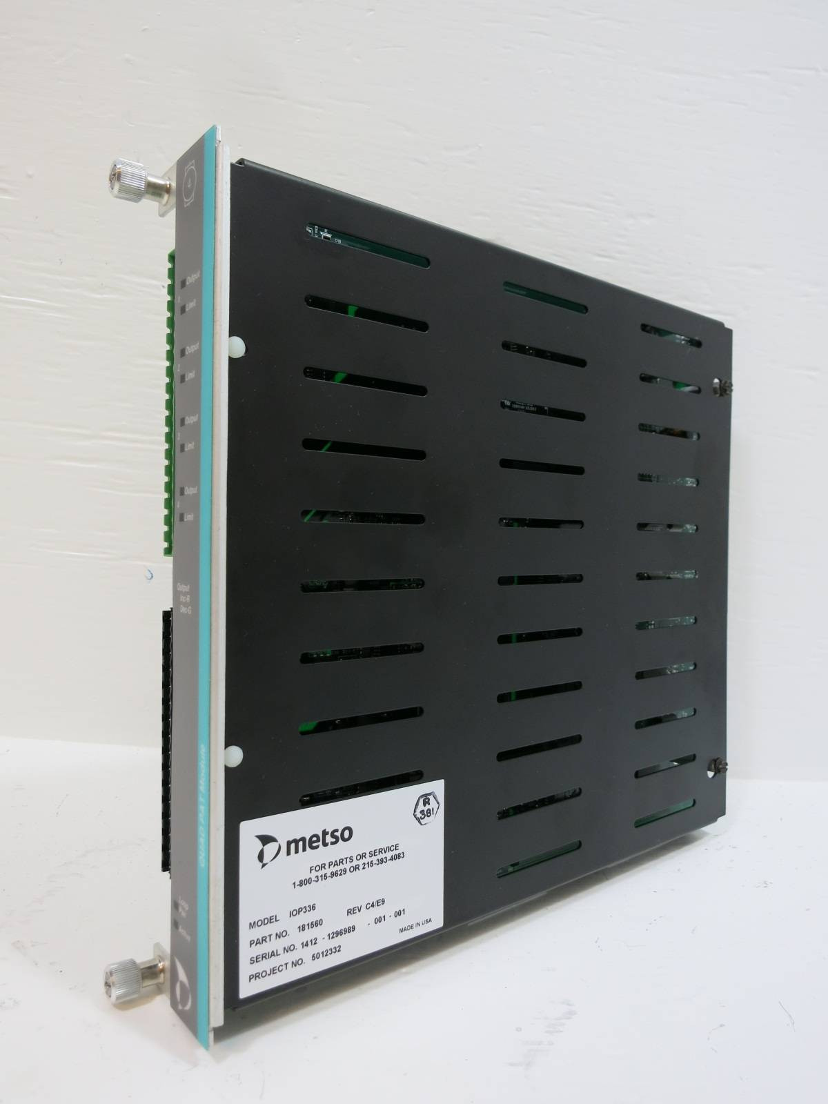 Valmet Metso Automation IOP336 181560 Rev C4/E9 QUAD PAT Module PLC IOP ...