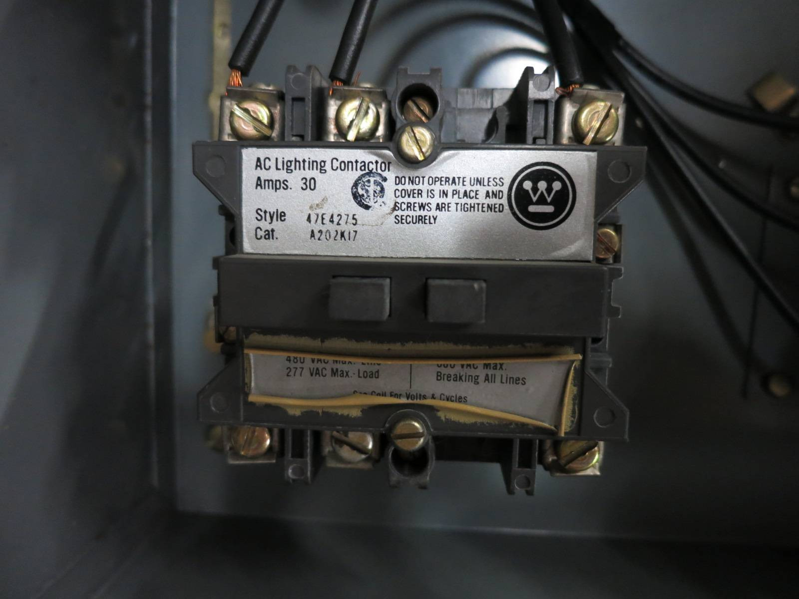 Westinghouse 20A Breaker/30A Contactor Bus Plug 55-E-5494 20 Amp 30 ...