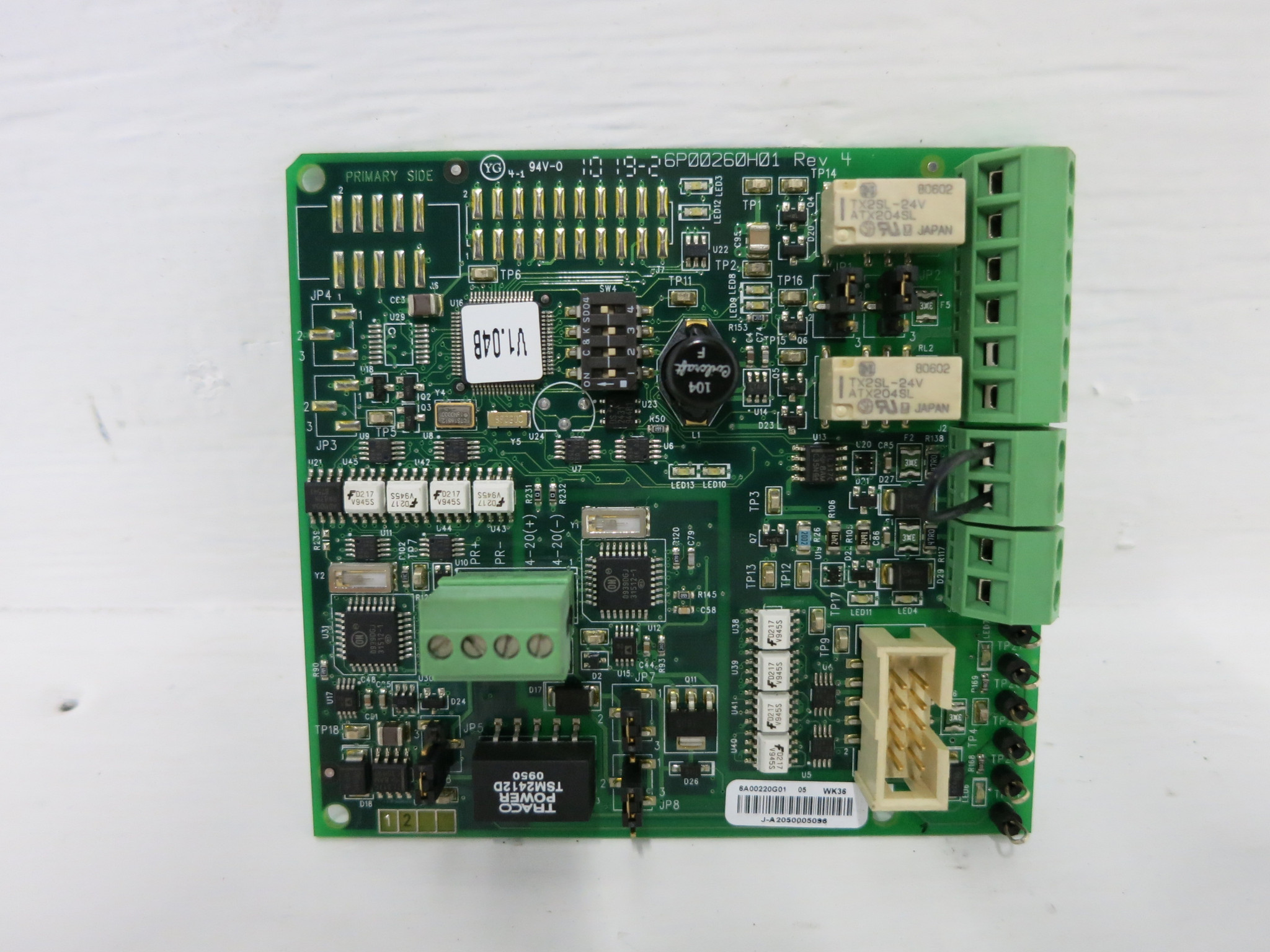 Rosemount XSTREAM Xi I/O Board 6A00220G01 6P00260H01 Rev 4 O2 