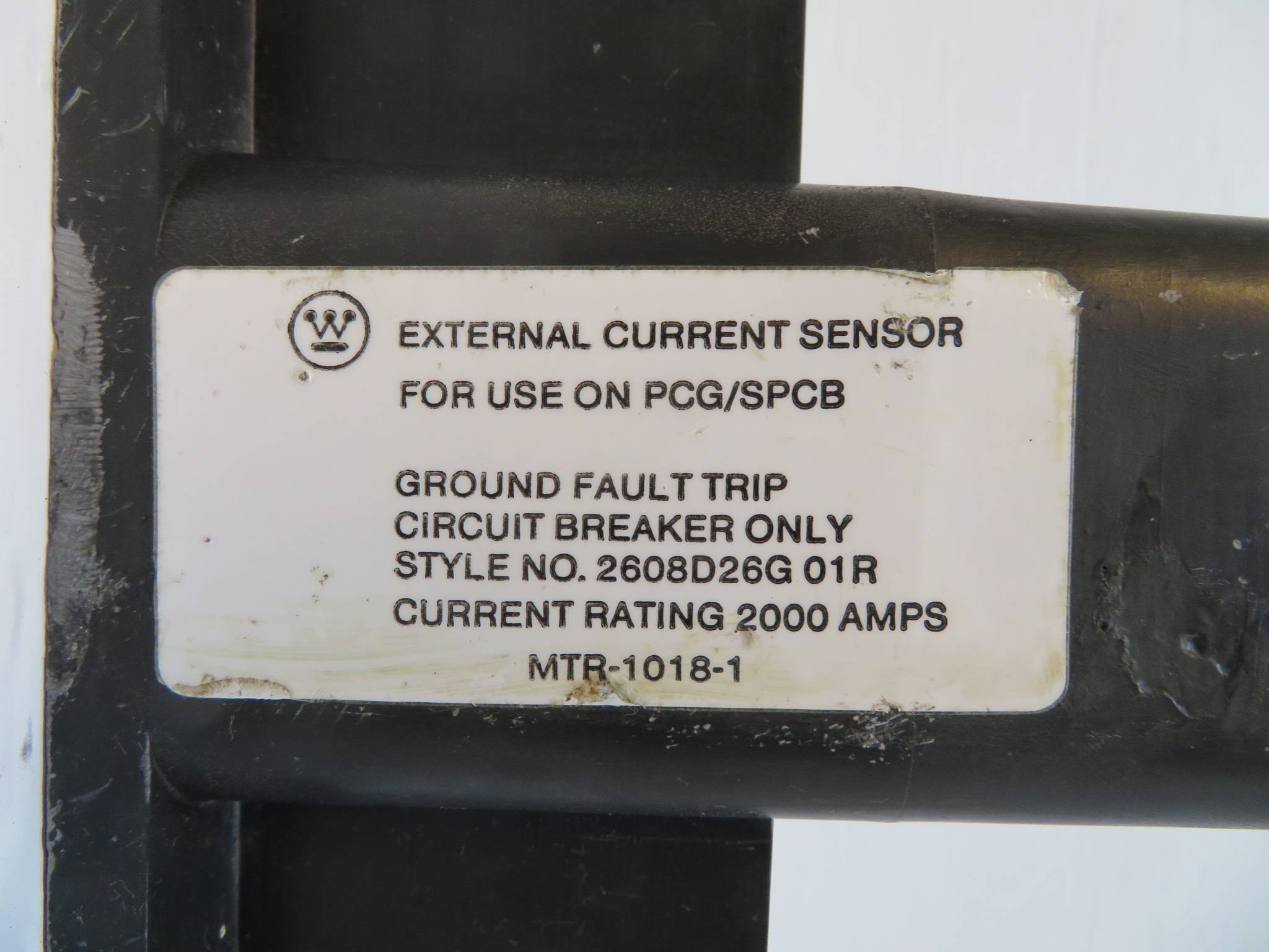 Westinghouse 2000 Amp Current Sensor For PCG/SPCB 2608D26G01R Ground ...