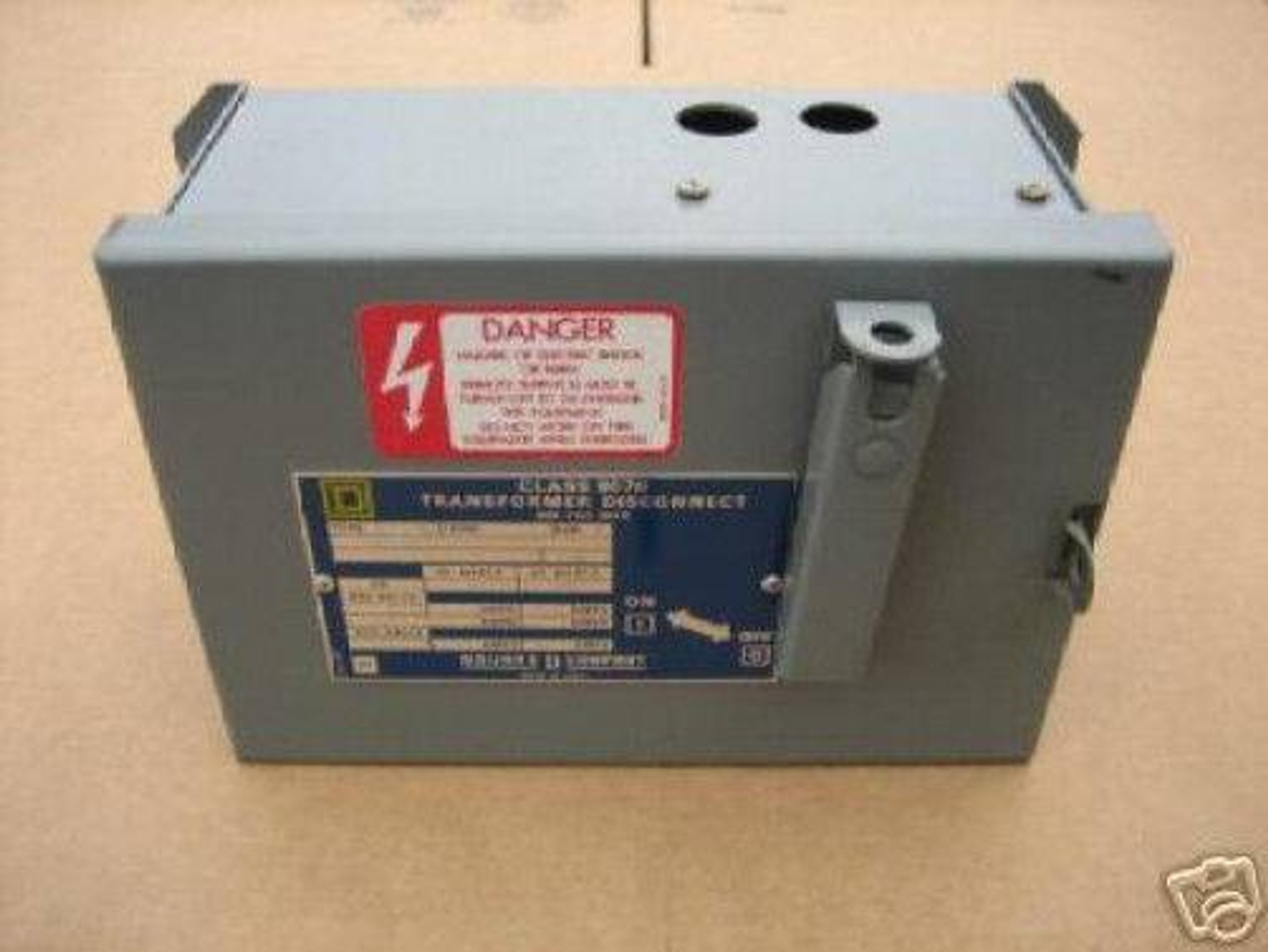 Square D SK5271M Transformer Disconnect Switch Class 9070 SK 5271M 100
