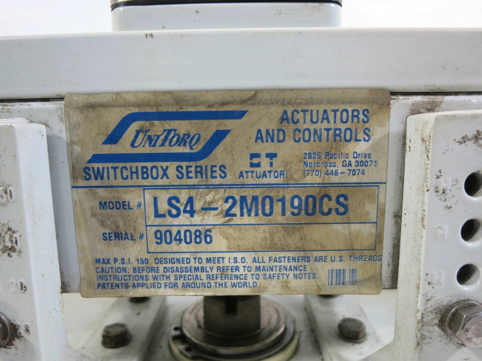 Milwaukee Controls MC22S4DLS Pneumatic Valve Actuator 150 PSI LS4