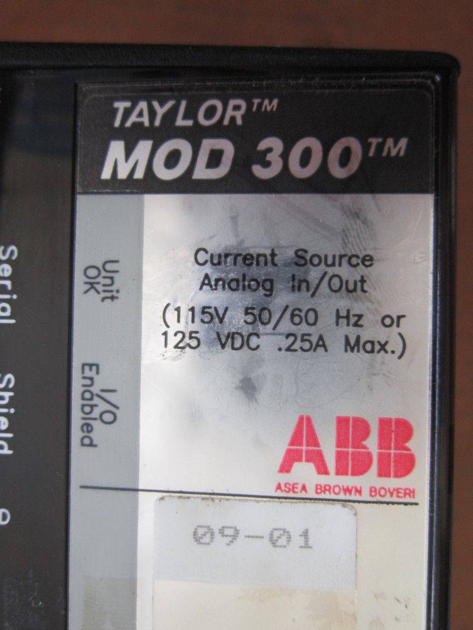 Taylor ABB MOD 300 6231BP10920 Analog In 6231BP10920C-E (EBI4732-20)