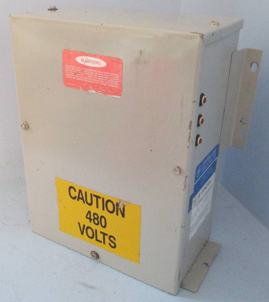 GE 65L819TE1 35 kVAR 480V Dielektrol VI 60Hz 3PH Capacitor w Discharge