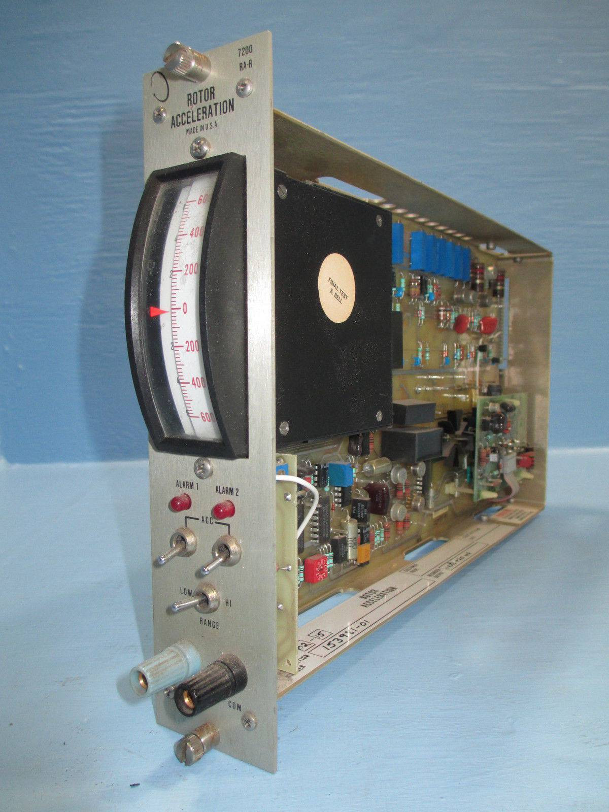 Bently Nevada 7200 RAR Rotor Acceleration Module PLC 72317 7200RAR