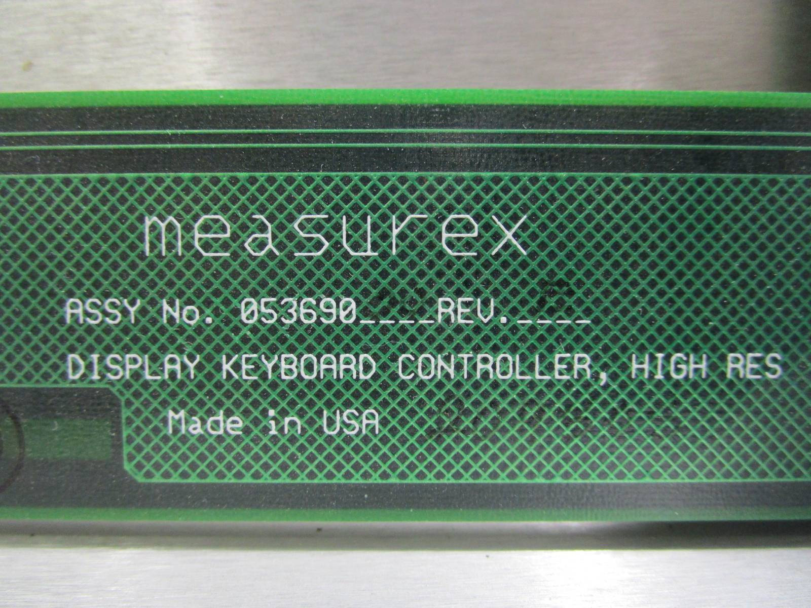 Measurex 05369000 Display Keyboard Controller PLC Processor Honeywell ...