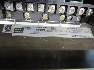 Yokogawa MHC-10*A Signal Conditioner Nest PLC Module Rack Chassis 120V 120 VA (NP0793-26)