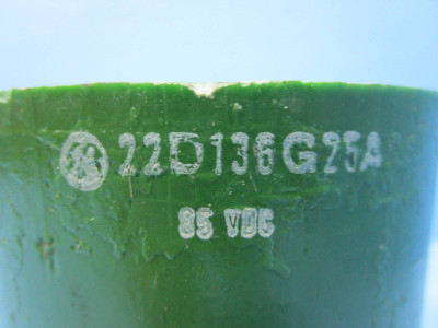 General Electric DC Contactor Coil 22D136G25A IC2800 Y106A32K 300A 600 85 VDC GE (NP0796-3)