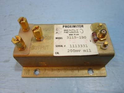Bently Nevada 3115-190 Proximitor Sensor 3300 System Meter Model 3115190 200 mv (NP0969-1)