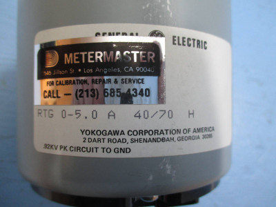 New In Box GE General Electric Model 103 Type ACA Range 0-5 AC Amperes Meter Amp (TK1305-5)