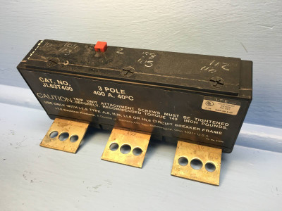 Siemens I-T-E JL63T400 400A Trip Unit JL6 LL6 HJ6 Circuit Breaker ITE no label (EM1187-3)