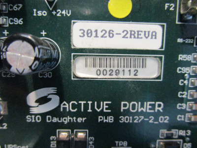 Active Power SIO Daughter Interface Board 30127-2_02 System I/O PCB 30126 12174 (NP1036-3)