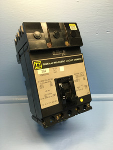 Image of Square D I-Line FCB24020AC 20A Circuit Breaker 2 Pole 480 VAC Type FCB 20 Amp