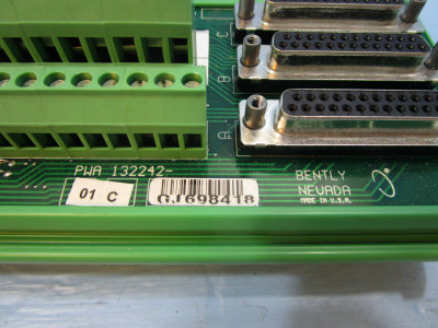 Bently Nevada 132242-01 C Relay Module PLC PCB Board 13224201 C Terminal Input (NP1227-1)