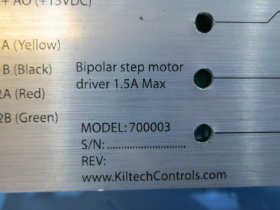 Kiltech Model 700003 BiPolar Step Motor Drive Interface Board Terminal Control (NP1231-1)