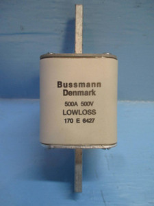 New Bussmann 170-E-6427 500A 500V Type 405 High Speed Fuse Denmark 500 Amp (TK1973-15)