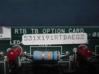 GE Fanuc 531X191RTBAEG2 RTB TB Option Card PLC Board F31X191RTBAEG1 FR00/0 (TK2139-1)