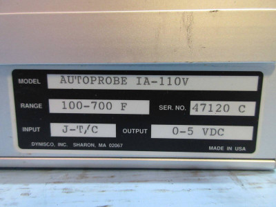 New Dynisco IA-110V Autoprobe I Thermocouple Control Module Controller Operator (TK2178-2)
