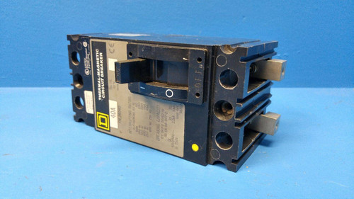 Square D FHL26040 40A Circuit Breaker 2 Pole 600V Type FAL S2 FHL-26040 40 Amp (MM0883-18)