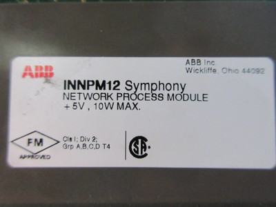 ABB Bailey INNPM12 Symphony Network Process Module Assy 6643386A6 PLC Infi-90 (TK2249-4)