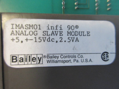 Bailey IMASM01 infi-90 Analog Slave Module Assy 6631957E1 ABB Symphony PLC Board (TK2278-2)