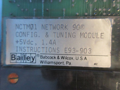 Bailey NCTM01 Network 90 Configuration & Tuning Module ABB Symphony infi-90 (TK2316-6)